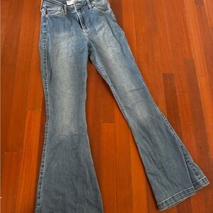 Classic Blue Denim Flare Jeans